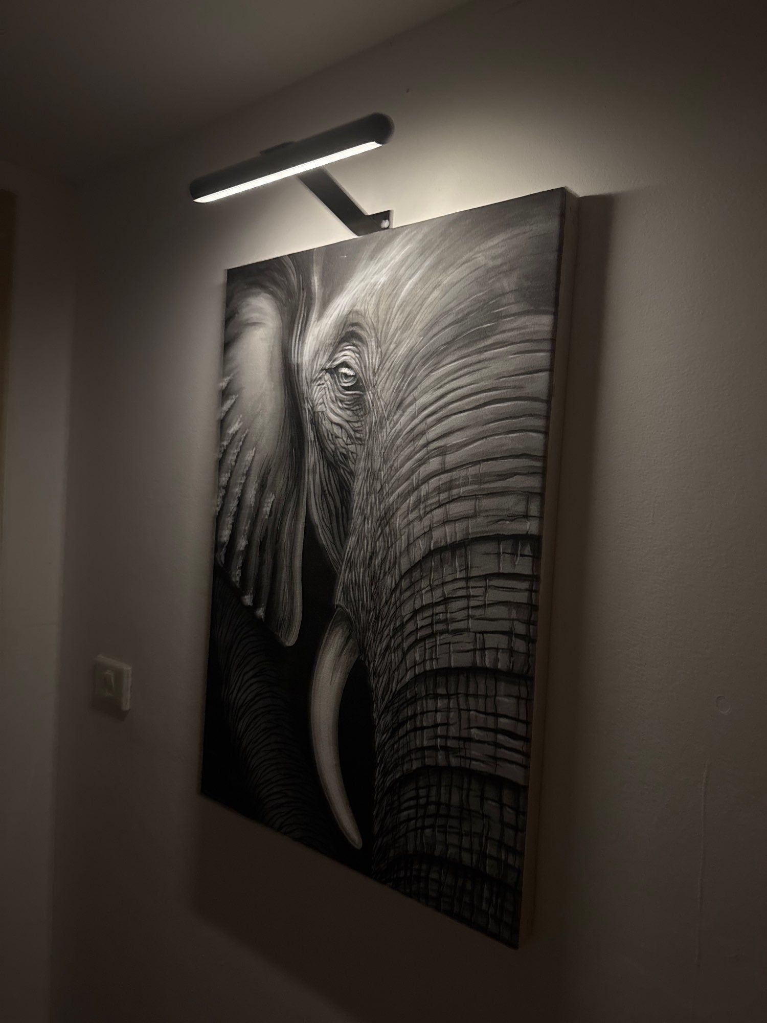 ArtGlow LED-Wandlampe – Kabellose Eleganz für Kunstwerke 2